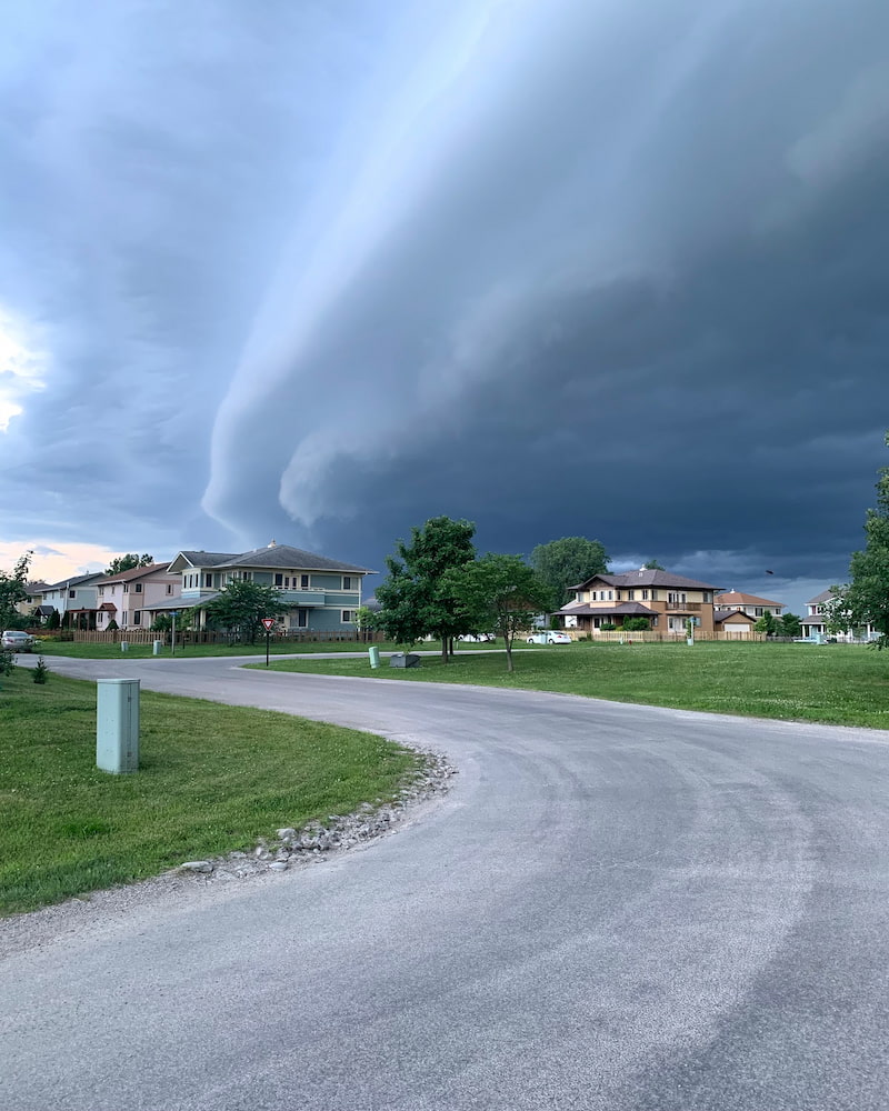 Wide-angle cloud photo